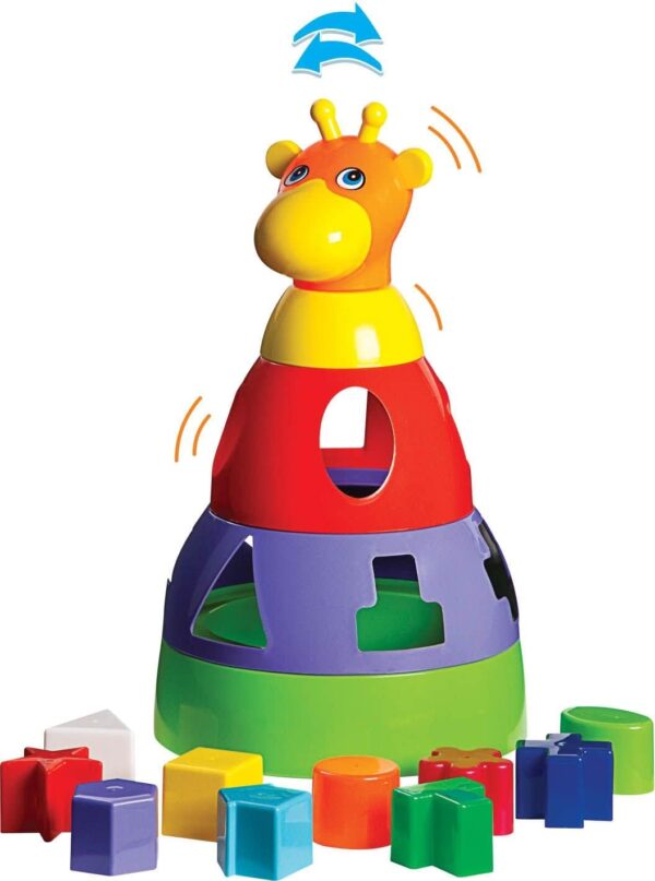 Brinquedo Educativo Girafa Didática com Blocos |  Merco Toys