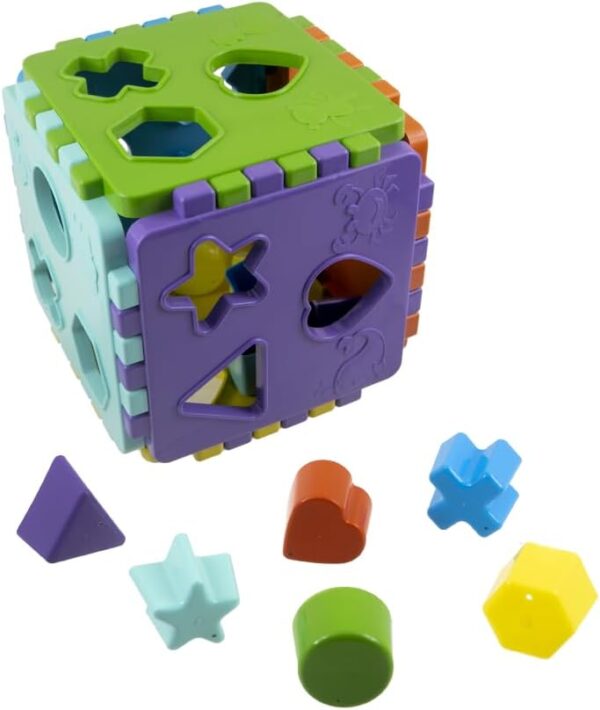 Cubo Baby Educativo Com Blocos Colorido | Kendy - Image 7