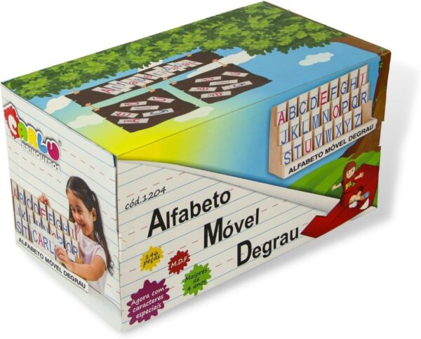 Alfabeto Móvel Degrau Jogo de Tabuleiro | Carlu Brinquedos - Image 6