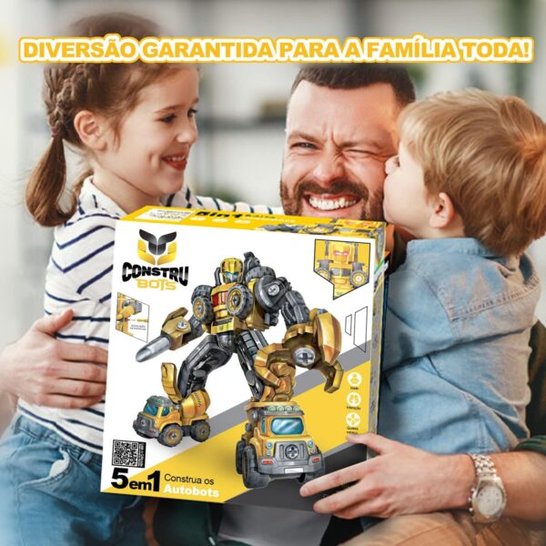 Carrinho Robô 5 Em 1 Monta Desmonta | Construbots - Image 5