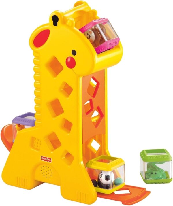 Girafa Pick a Block, Amarelo | Mattel