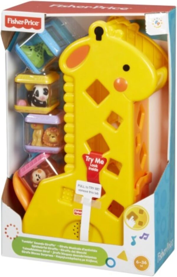 Girafa Pick a Block, Amarelo | Mattel - Image 5