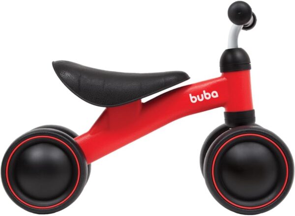 Bicicleta de Equilíbrio Vermelho Andador Infantil 4‎‎‎ Rodas‎ | BUBA - Image 2