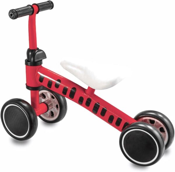 Bicicleta de Equilíbrio Vermelho Andador Infantil 4‎‎‎ Rodas‎ | Multmaxx - Image 3