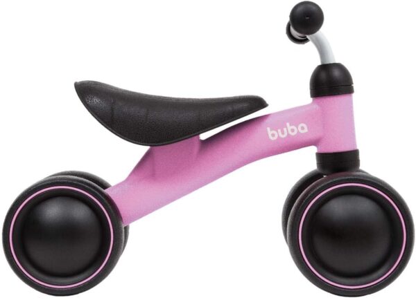 Bicicleta de Equilíbrio Rosa Andador Infantil 4‎‎‎ Rodas‎ | BUBA - Image 3