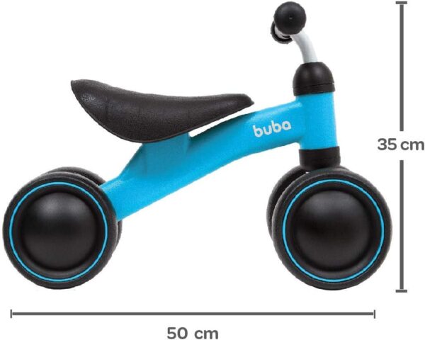 Bicicleta de Equilíbrio Azul Andador Infantil 4‎‎‎ Rodas‎ | BUBA - Image 6