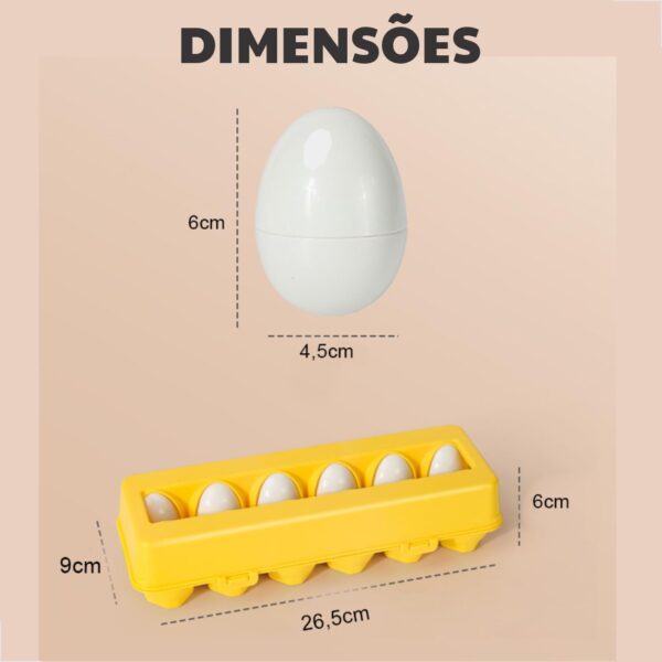 Brinquedo Educativo Ovos De Encaixar | Montessori - Image 6