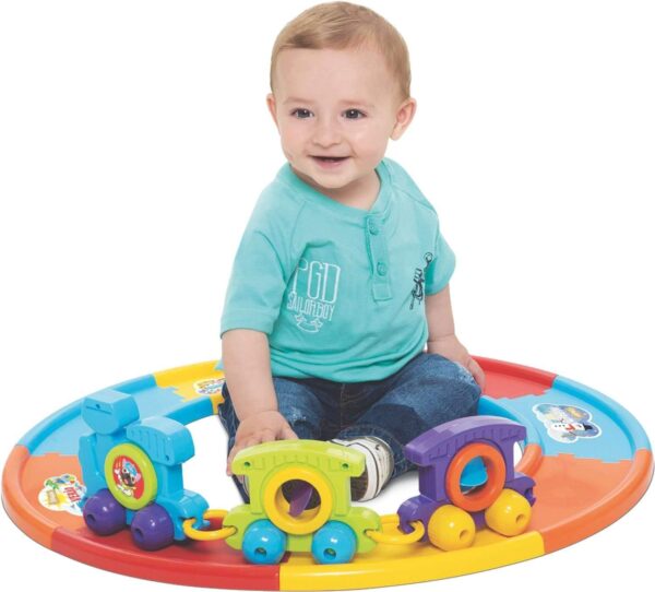 Brinquedo para Bebe Babytrain Express com 08 Trilhos  | Merco Toys