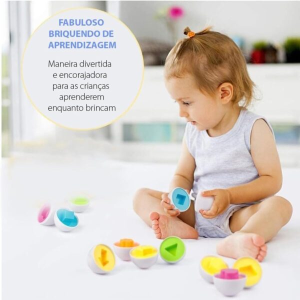 Brinquedo Educativo Ovos De Encaixar | Montessori - Image 2