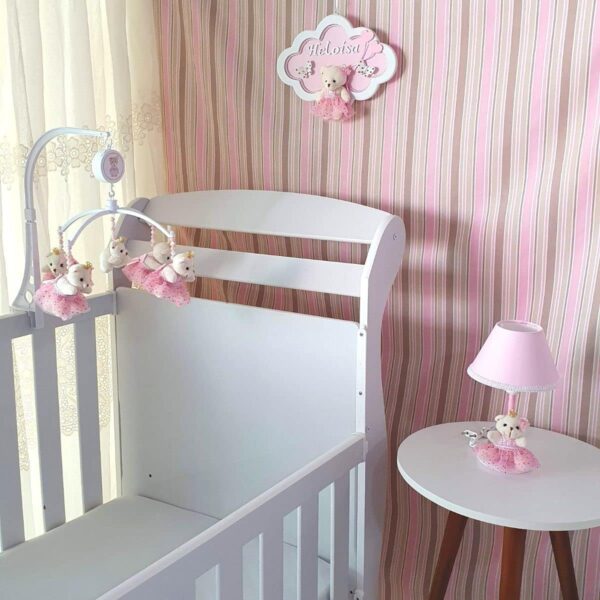 Abajur Bebê Infantil Menina Princesa Decoração Quarto Mesa - Image 3