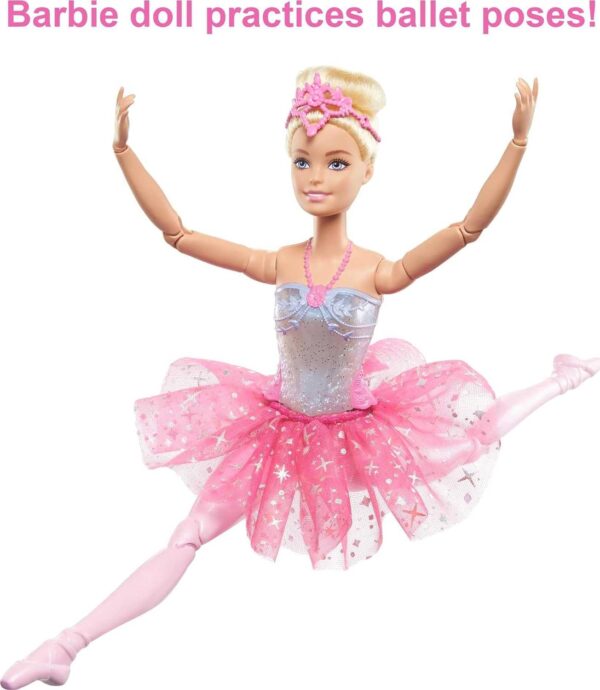 Barbie Fantasia Bailarina Luzes Brilhantes Rosa - Image 3