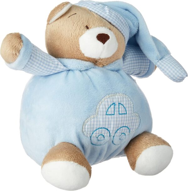 Zip Urso Nino 15Cm Azul Bebê