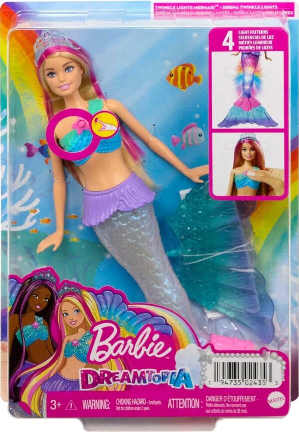 Barbie Dreamtopia Sereia Luzes e Brilhos | Mattel - Image 6