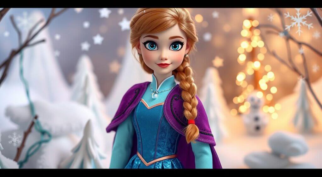 boneca frozen anna